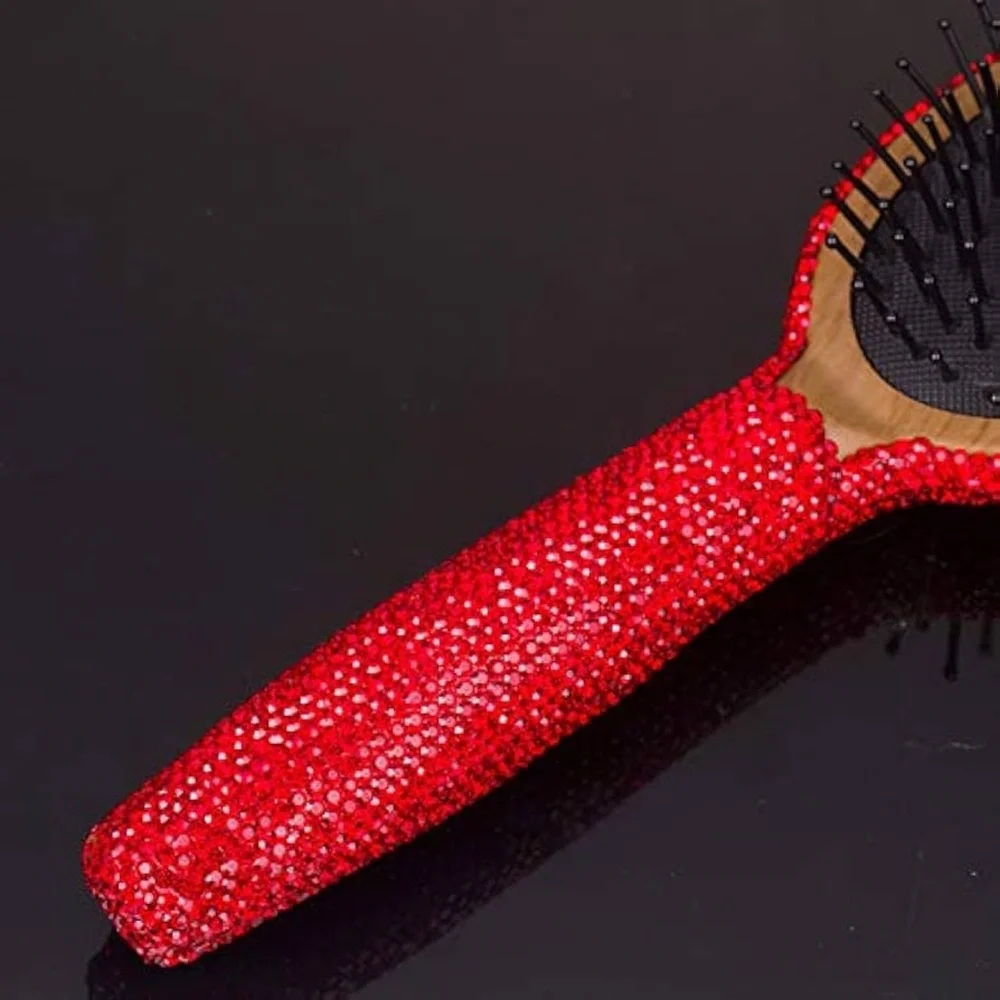 NWT Sparkling Bling Swarovski Crystal Rhinestone Hair Brush + Gift!